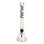 18" 5mm Classic Beaker Bong wigwag stem match lucy