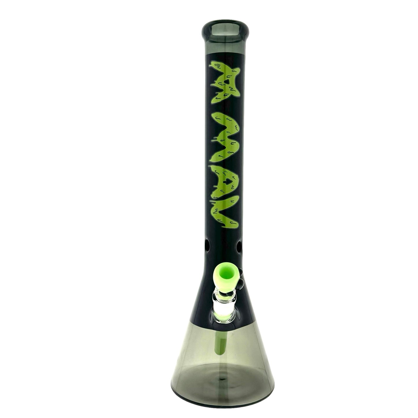 18" Color Float Beaker Bong Black Slime Drip Match Limited