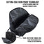 Smell Proof Backpack with Lock (Black)