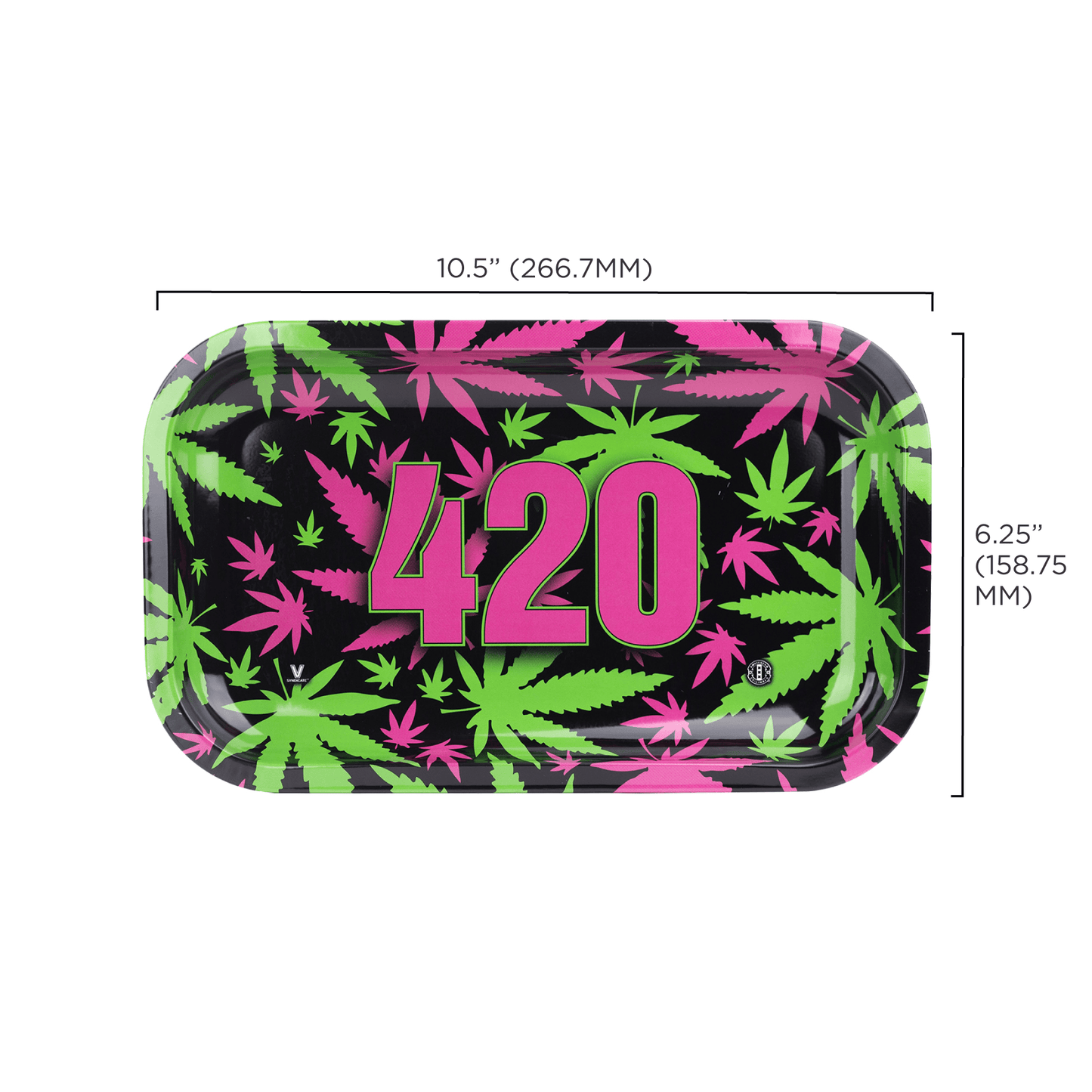 420 Retro Metal Rollin' Tray
