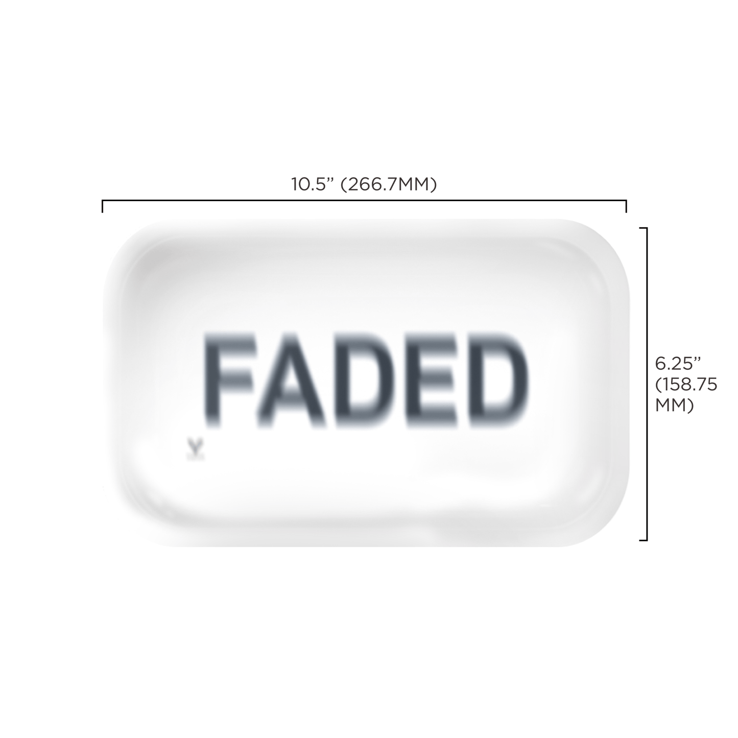 Faded Metal Rollin' Tray