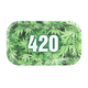 420 Green Metal Rollin' Tray
