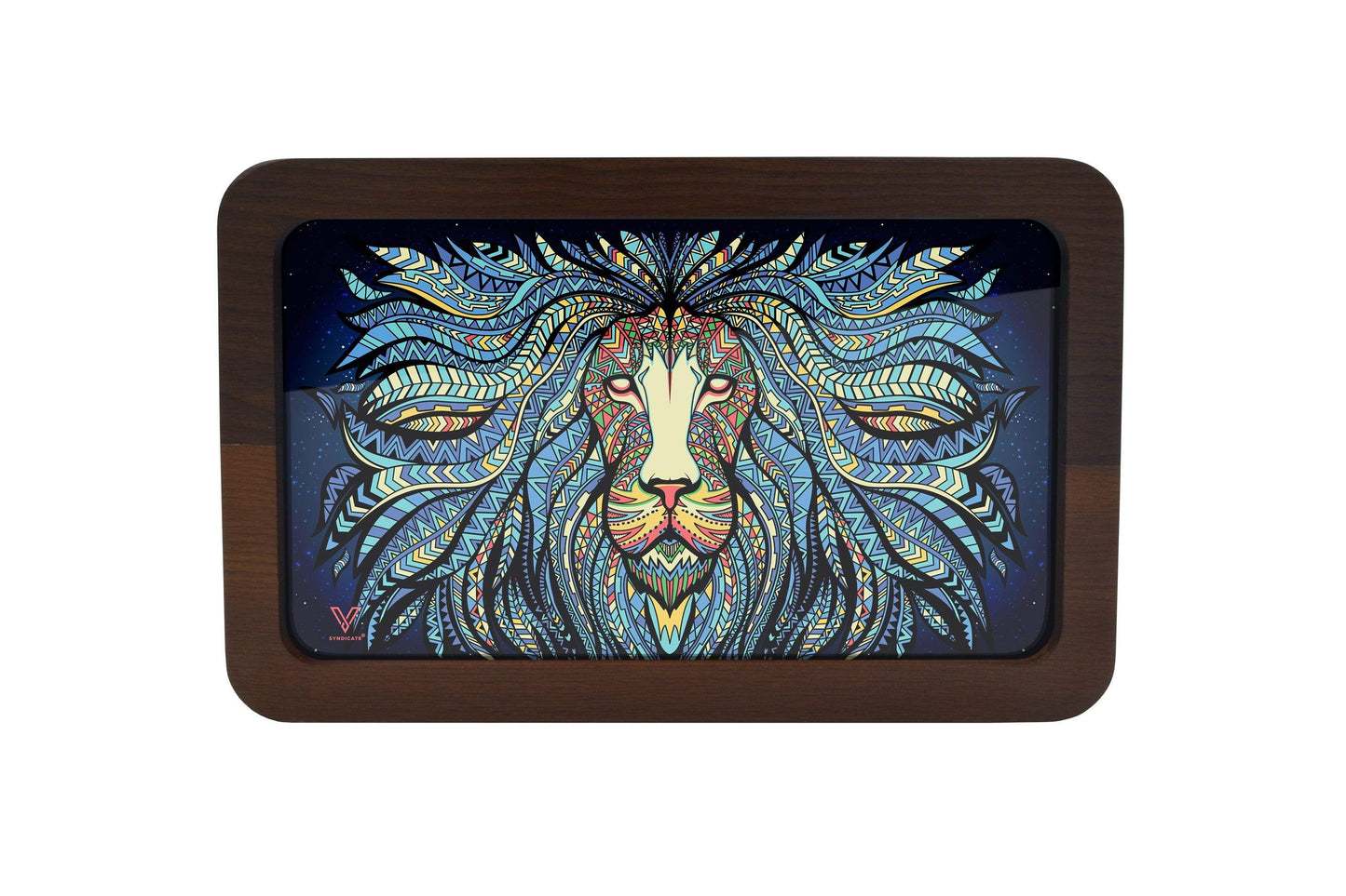 Tribal Lion 3D High Def Wood Rollin' Tray