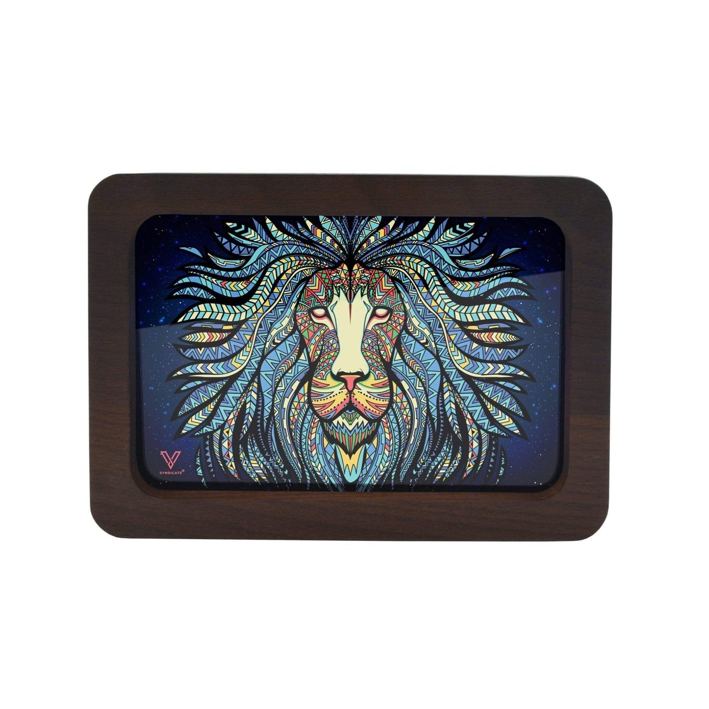 Tribal Lion 3D High Def Wood Rollin' Tray
