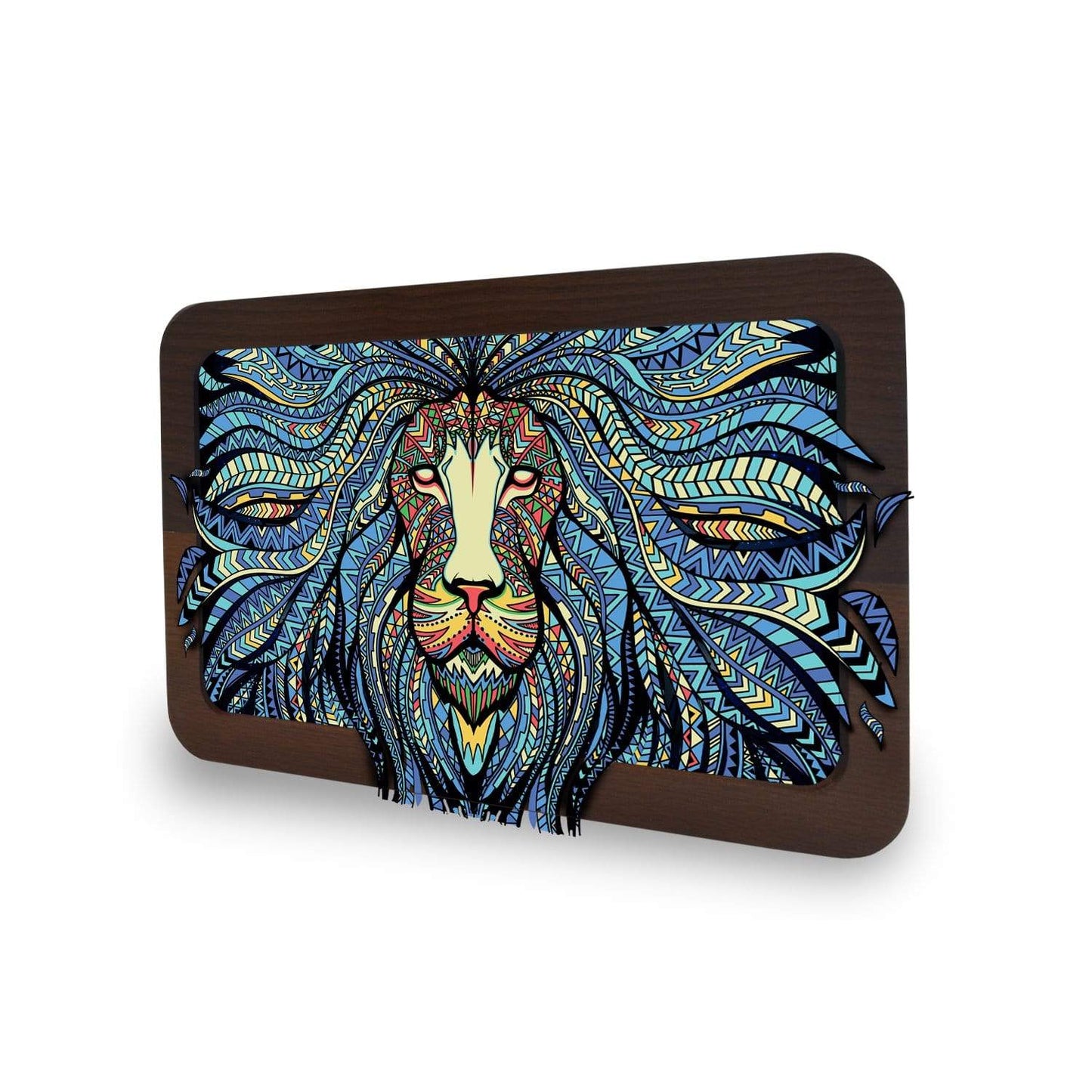 Tribal Lion 3D High Def Wood Rollin' Tray