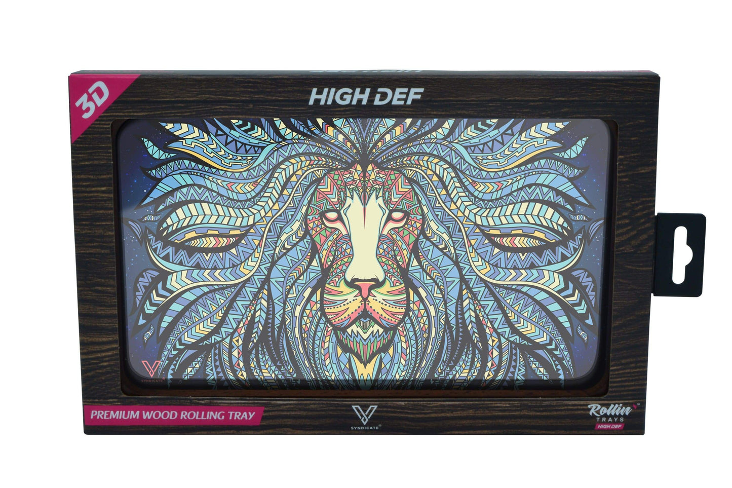 Tribal Lion 3D High Def Wood Rollin' Tray