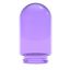 Single Purple Glass Globe for Stündenglass (Large)