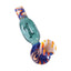Glass Wig Wag Hole Hand Pipe