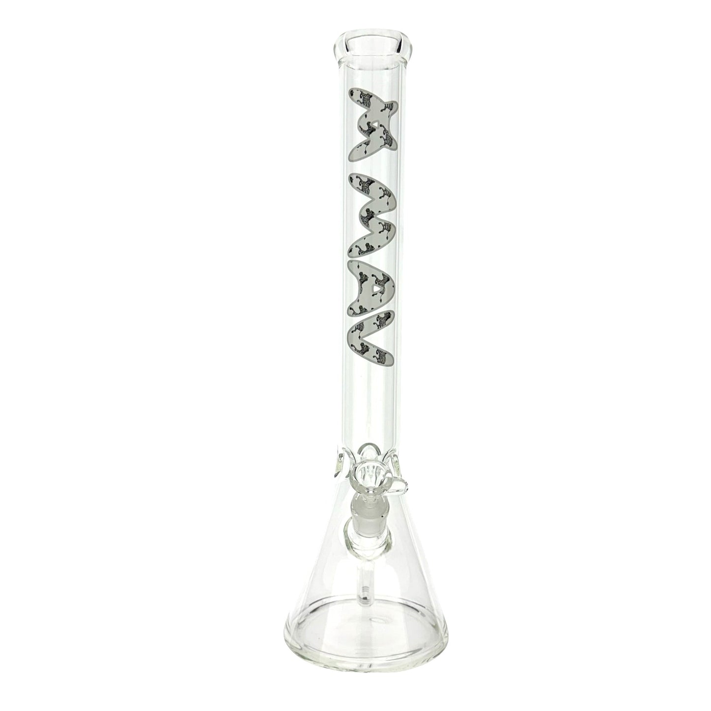 18" MAV Safari Zebra Logo Beaker Bong